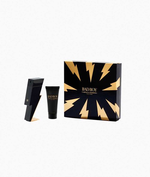 Set de Perfume Hombre Carolina Herrera Bad Boy 100 ml EDT + Shower Gel 100 ml